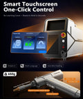 Beast 700W Laser Welding Machine With 6 In 1 Handheld Fiber Laser Welder touchscreen interface and welding tool close-up