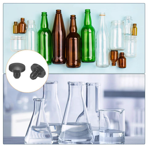 Silicone Hole Plugs 2.5 To 3mm Round Snap In Locking Hole Stoppers Waterproof For Metal Tubes And Furniture End Caps Inserts 25 Pack Black