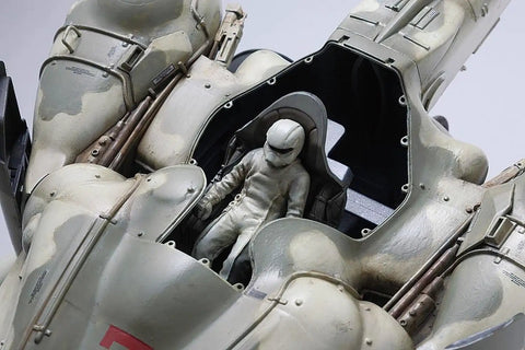 MK03 Lunadiver Stingray 1 35 Scale Model Kit with Pilot Dope Detail and Display Stand 169 Parts cockpit view.