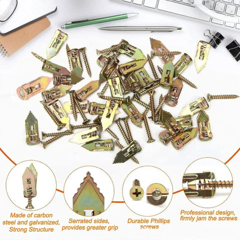 Self Drilling Drywall Screws Kit Durable Steel Mounting Set With 420 Pieces For No Drill Install On Wood Metal And Synthetic Boards Perfect For Diy And Pro Projects. 420-piece steel drywall screws assortment on packaging