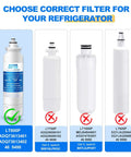 Water Filter And Air Filter Combo For LG And Kenmore Refrigerators RWF3500A Replacement NSF Certified Lead Free LT800P