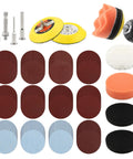 131Pcs 3 Inch Sanding Discs Drill Polishing Kit 60 To 10000 Grits Wet Dry Sandpaper Buffing Pads variety and kit components