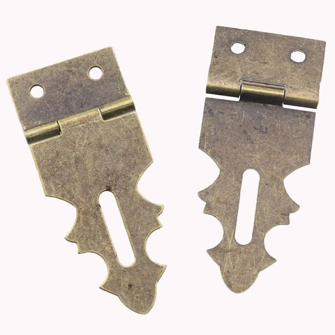 4 Pack Metal Retro Mini Lock Buckle Hinges Antique Bronze With Mounting Screws For Iron Boxes Gift Boxes Wine Boxes Jewelry Boxes Craft Projects
