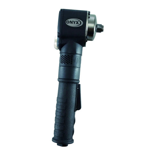 1/2 Inch Nano Angle Impact Wrench Pumping Out 415 Ft Lbs Of Knockout Power Inside An Ultra Compact Air Tool Frame Built Tough For Snug Bay Access And Heavy Daily Hustle Work, side view with ergonomic grip.