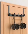 Over The Door Coat Rack And Hooks Heavy Duty Organizer For Winter Gear Fits Doors Up To One And Three Quarter Inches No Drill Easy