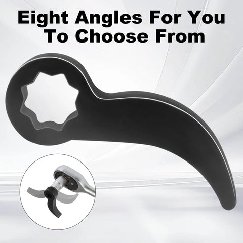 Pry Bar Wrench Adapter Head For One Half Inch Drive Ratchets And Breaker Bars, Crowbar Adapter With Adjustable Angle displayed.