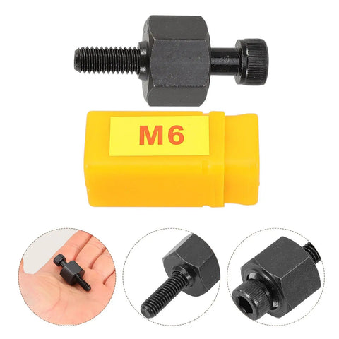 Check Out This Awesome AUTSUPPL Professional Rivet Nut Kit With Heavy Duty Carbon Steel Tool And Mandrels For Super Easy Auto Repair Jobs And Industrial Projects That Keep Your Storage Box Organized And Ready To Go M6 black steel mandrel and yellow storage case