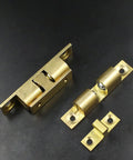 Double Ball Cabinet Door Catch With Adjustable Tension Roller Latch for small cabinets, copper body, and secure closure
