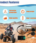 3 Bolt 12 Tooth Starter Relay CDI Spark Plug Kit For 50cc To 125cc Chinese ATVs with product features illustration