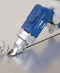 Heavy Duty Electric Metal Cutting Shears With Rotating Jaws Variable Speed 0 To 2500 Rpm rips through metal sheets with precision.