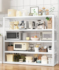 Heavy Duty 3000 Lbs Garage Shelving Unit, 5 Tier Adjustable Metal Shelves, Industrial Storage Rack, 48 W x 24 D x 72 H Inches, White Finish, Ideal for Tools, Auto Shop, Workshop, and Garage Organization used in a kitchen-style storage setup