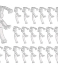 Pack of 20 clear plastic valance clips for seamless install on wood or faux wood horizontal blinds.