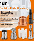 Custom CNC Machined Metal Parts Turning And Milling Fabrication Aluminum Stainless Steel Brass Components For DIY Makers And Industrial Fixtures Built From Your Drawings And Specs - CNC precision parts assortment