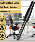 Heavy Duty Gas Cylinder Replacement For Steelcase Leap V2 Office Chair Side Activated Four And A Half Inch Height Adjustment 350 Newton Load 28mm Shaft Black Easy Install