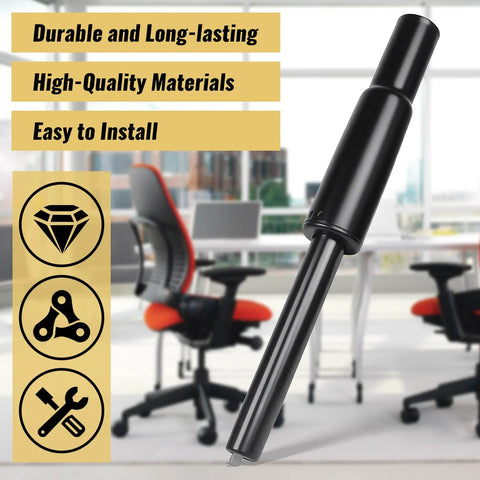 Heavy Duty Gas Cylinder Replacement For Steelcase Leap V2 Office Chair Side Activated Four And A Half Inch Height Adjustment 350 Newton Load 28mm Shaft Black Easy Install