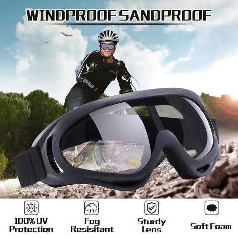 Two Pack ATV Dirt Bike Goggles For Snow Skiing And Off Road Riding Dope Windproof Waterproof Motocross Goggles With Thick Foam Anti Fog Lenses Adjustable Strap Suitable For Adults And Kids Protective Gear For Trail And Racing