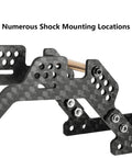 Carbon Fiber LCG Chassis Kit For TRX4M Bronco One Eighteen RC Crawler Upgrade With Low Center Of Gravity Frame Girder and shock mount points