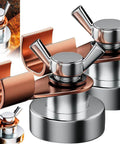 Two Piece Magnetic Welding Ground Clamp Set For Metal Tables, Poles And Railings, Heavy Duty Welder Magnet Clamps