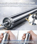 Heavy Duty Conveyor Roller and Mower Replacement, 1.5 Inch Diameter by 25.6 Inches Length with spring-loaded design for easy installation.