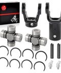 Heavy Duty Prop Shaft Yoke and U Joint Kit for ATV and UTV Fits Scrambler 400 500 Magnum 325 330 with components displayed