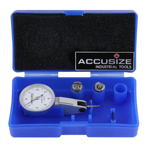 0.008 In By 0.0001 In Dial Test Indicator Pro Grade With 230 Degree Contact Point, Fully Jeweled Movement, Dovetail Mounts On Top And Back, Includes Three Eighths Inch And Five Thirty Second Inch Clamps, Model P900-S109