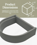 Drip Tray Mug Riser Designed For Coffee Makers To Cut Splashes Cup Stand For Mugs Up To 4.5 Inches Tall Gray 1.25 Inch Tall Riser Only