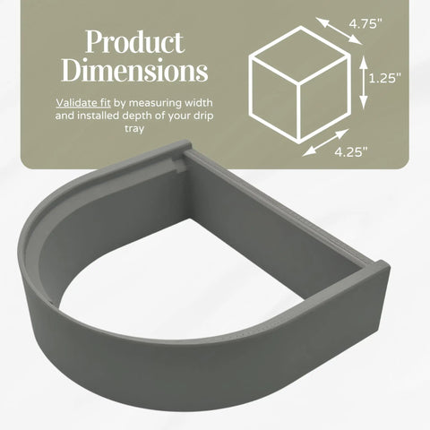 Drip Tray Mug Riser Designed For Coffee Makers To Cut Splashes Cup Stand For Mugs Up To 4.5 Inches Tall Gray 1.25 Inch Tall Riser Only