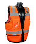 Badass High Visibility Safety Vest In Safety Orange Reflective Mesh Design Industrial Work Wear Breathable Construction Gear Class 2 Compliance Fly Crews Warehouse Traffic Jobs Large Fit