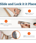 Built To Last Heavy Duty Concrete And Brick Cleat Mount Kit installation steps for secure frame hanging with Z clip hardware.