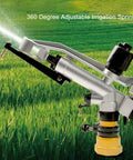 360 Degree Auto Rotating Irrigation Sprayer For Lawn And Garden, 1 Inch FNPT, Long Range Coverage 18-36 Meters