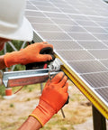 Installation of 10 Pack Adjustable 35-50mm Solar Panel End Clamp Mounting Brackets In Anodized Aluminum Z Bracket Kit for Solar Modules