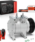 Heavy Duty AC Compressor With Clutch Assembly For Jeep Grand Cherokee WK2 3.6L 2016 to 2022, silver unit with RS18 pulley.