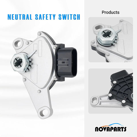 Neutral Safety Switch for Toyota Corolla Matrix Yaris and Scion xA OEM 84540-46010 Automatic Transmission Gear Position Sensor Direct Fit Plug And Play Replacement, silver metal with black connector