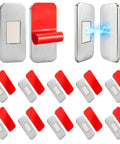 Ultra Thin Magnetic Cabinet Door Catches With 24 Strong Adhesive Strips for a Quiet No Slam Closure, stainless steel finish