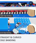 No Hassle Automatic Edge Banding Machine Heavy Duty Workhorse For Straight And Curved Boards Smart Control Dual Side Trimmer close-up of edge banding features