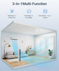 Evaporative Air Cooler Tower Fan For Bedroom, 38 Inch Portable Swamp Cooler with 3L Water Tank in living room setup