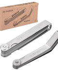 Feeler Gauge Set With 32 Tapered And 16 Offset Blades For Valve Clearance And Auto Maintenance, Ideal For Valves, Ignition, And Machinery Alignment, Measures 0.001 To 0.040 In (0.03 To 1.00 Mm) And 0.005 To 0.020 In (0.127 To 0.508 Mm), steel blades in case