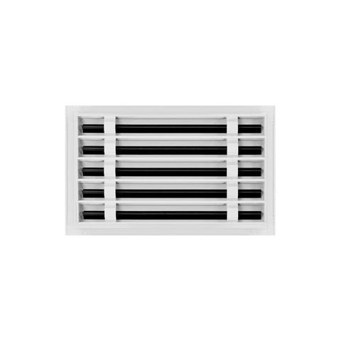 Dope 16x10 Modern AC Vent Cover White For Ceilings Walls And Floors Slick Linear Slot Diffuser Grille Front View