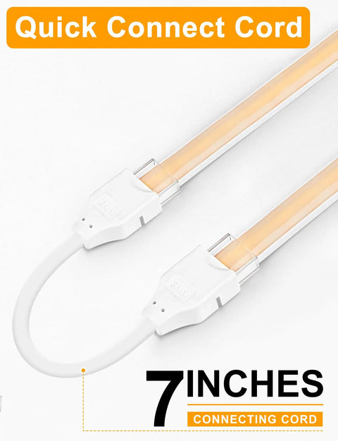 Quick connect cord for COB LED Strip Lights Pro 16.4Ft Warm White Dimmable Self Adhesive Rope Light With Remote Control