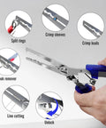 Grab And Go Fishing Pliers Set With Two Magnetic Hook Removers And Split Ring Pliers Non Slip Handles showing features and uses
