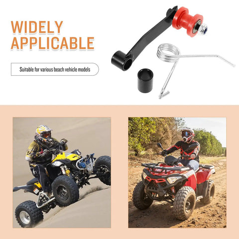 Badass Atv Chain Tensioner Guide With Rock Solid Wear Resistant Steel Roller Fits 110cc 250cc Off Road Keeps Tracks Smooth Under Pressure Quick Install On Dirt Bikes Allows Riding Nasty Trails Feels Like Butter For Any Off Road Session Today, steel roller guide for ATVs