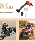 Solid Homoyoyo Atv Chain Tensioner Kit With Steel Roller Wheel And Wear Resistant Build For 110-250cc Off Road Dirt Bikes, red roller and spring