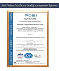 Framed factory certificate for quality management system, displaying Shenzhen Shine Industrial Co., Ltd. ISO13485:2016 certification.