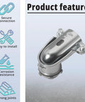 Product features of 2 Pack 3/4 Inch Flexible Metal Conduit Elbow 90 Degree Squeeze Connector Heavy Duty Toolless Wiring Joint.