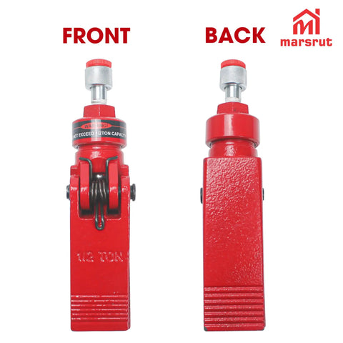 Brand New Hydraulic Spreader Jaw Fits For Porter Power 1/2 Ton Tool showing front and back view, heavy duty with 3-3/4 inch max opening.