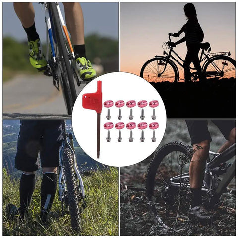 Hydraulic Disc Brake Fitting Kit With Quick Connect Heads And Install Tool for bikes, shown with cyclists and bike silhouettes.