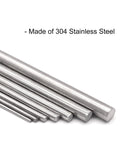304 Stainless Steel Round Rod 1.5mm by 300mm Lathe Bar Stock 10 Pcs for DIY Crafts Model Cars Helicopters Airplanes