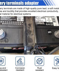 Two Pairs Pure Lead Battery Post Shims For Positive And Negative Terminals Terminal Sleeves Universal Adapter To Fix Loose Battery Connections In Cars Trucks And SUVs