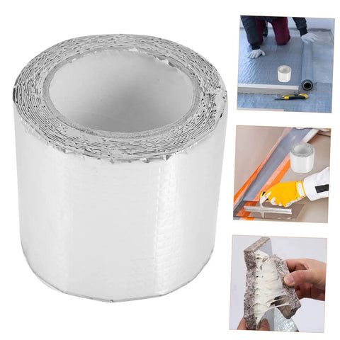 Self-Adhesive Roof Repair Tape With Aluminum Foil Butyl Sealant for quick leaks fix on roofs, showers, walls, tiles, indoor and outdoor use