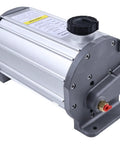 Heavy Duty Electric Hydraulic Trailer Brake Actuator 1000 Psi Four Wire Harness, silver metal housing with mounting port.